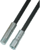 Black Fiberglass Rod